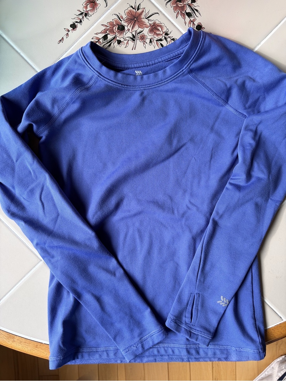 NWOT all in motion Lavender Long-Sleeve Crew Tee